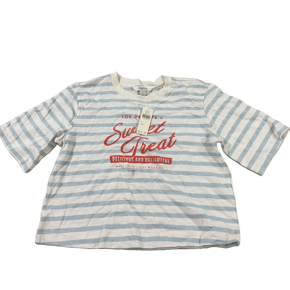 Maeve Corey Cotton Boxy Tee NWT SIZE XXS